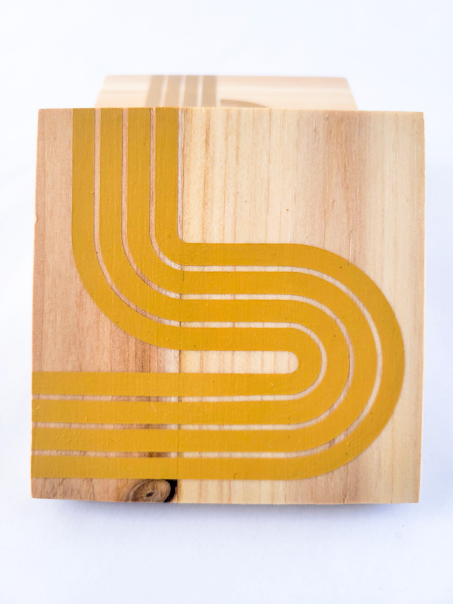 Wooden Painted Coasters (Set of 4)