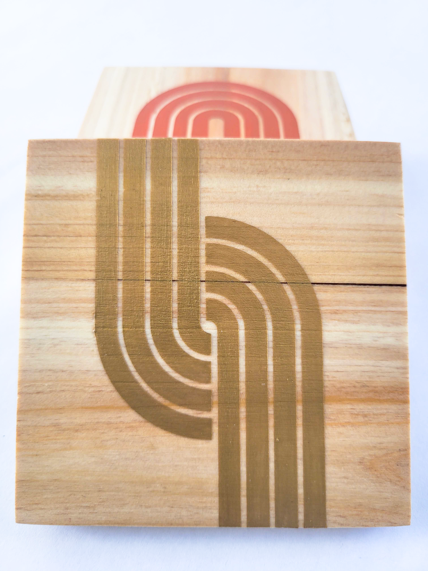 Wooden Painted Coasters (Set of 4)