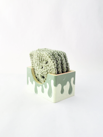 Crocheted Coasters with Box (Set of 4)