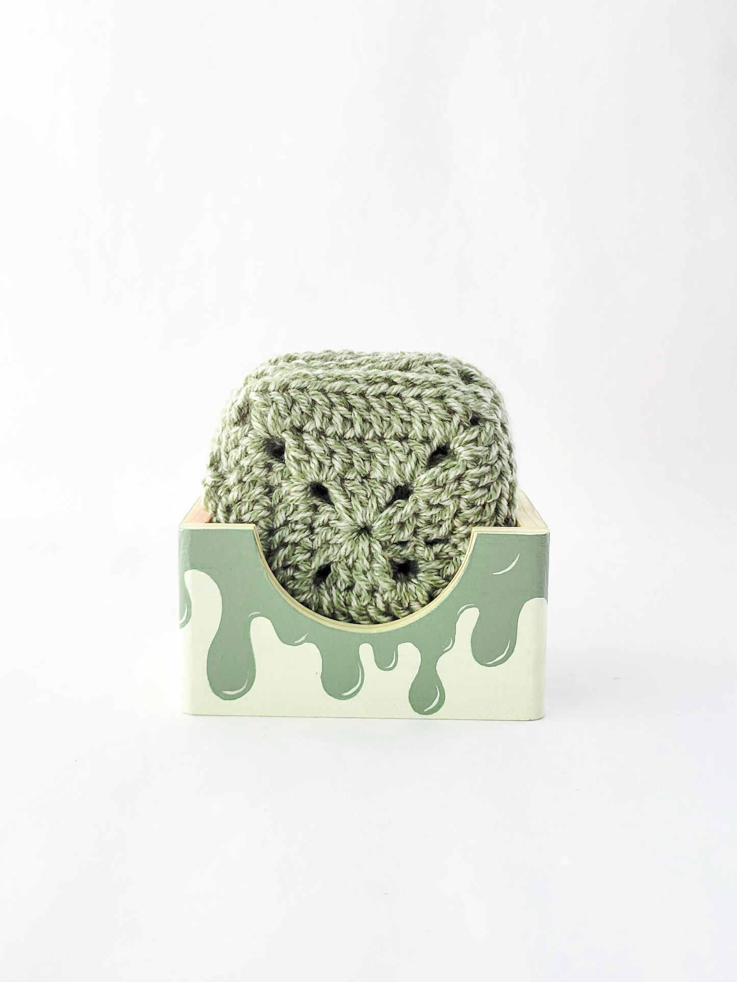 Crocheted Coasters with Box (Set of 4)
