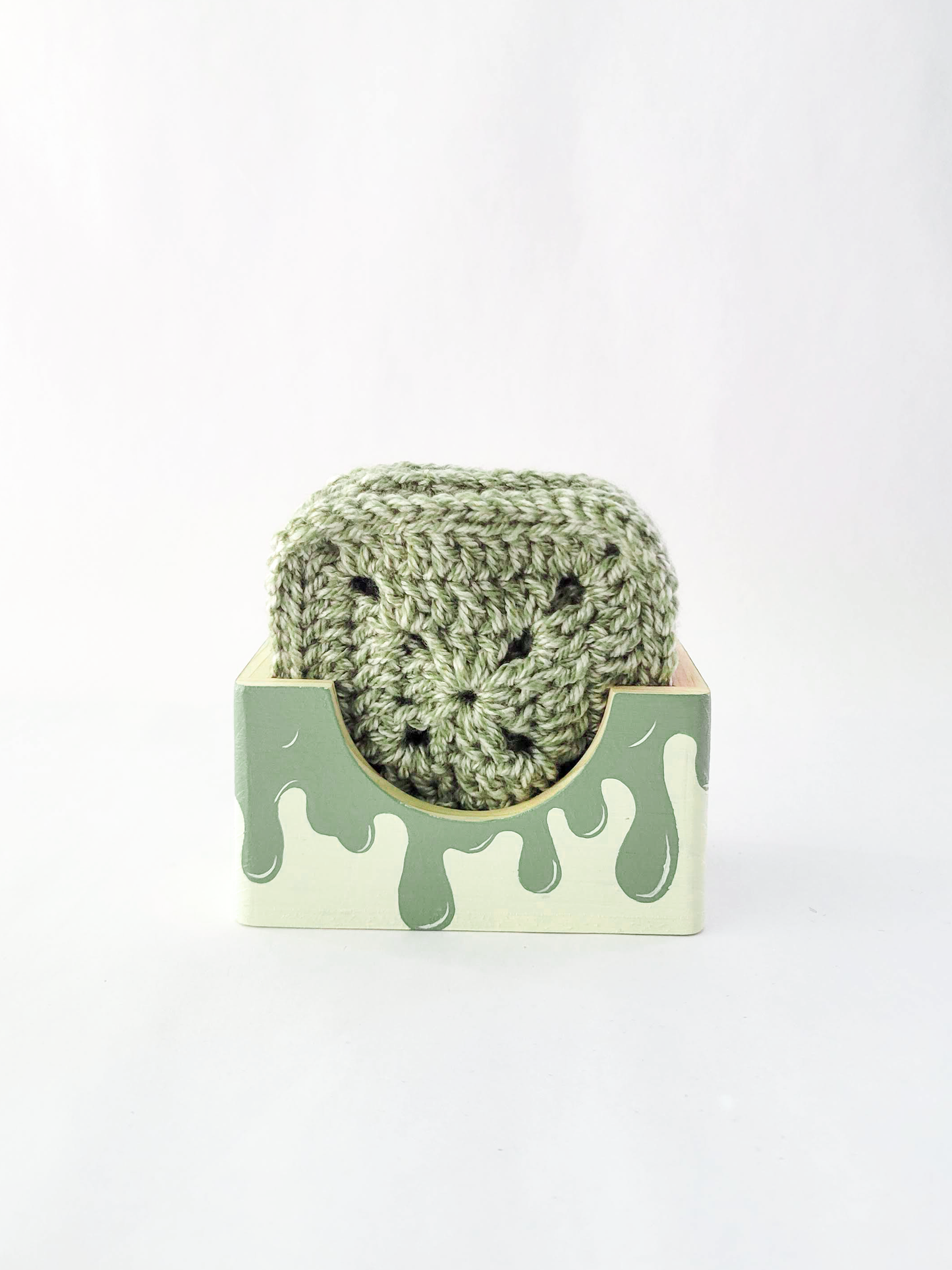 Crocheted Coasters with Box (Set of 4)