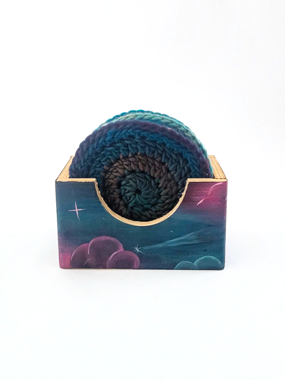 Crocheted Coasters with Box (Set of 4)
