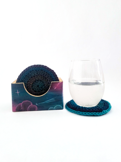 Crocheted Coasters with Box (Set of 4)