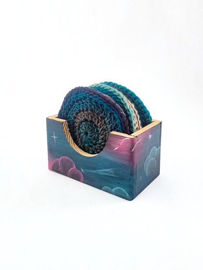 Crocheted Coasters with Box (Set of 4)