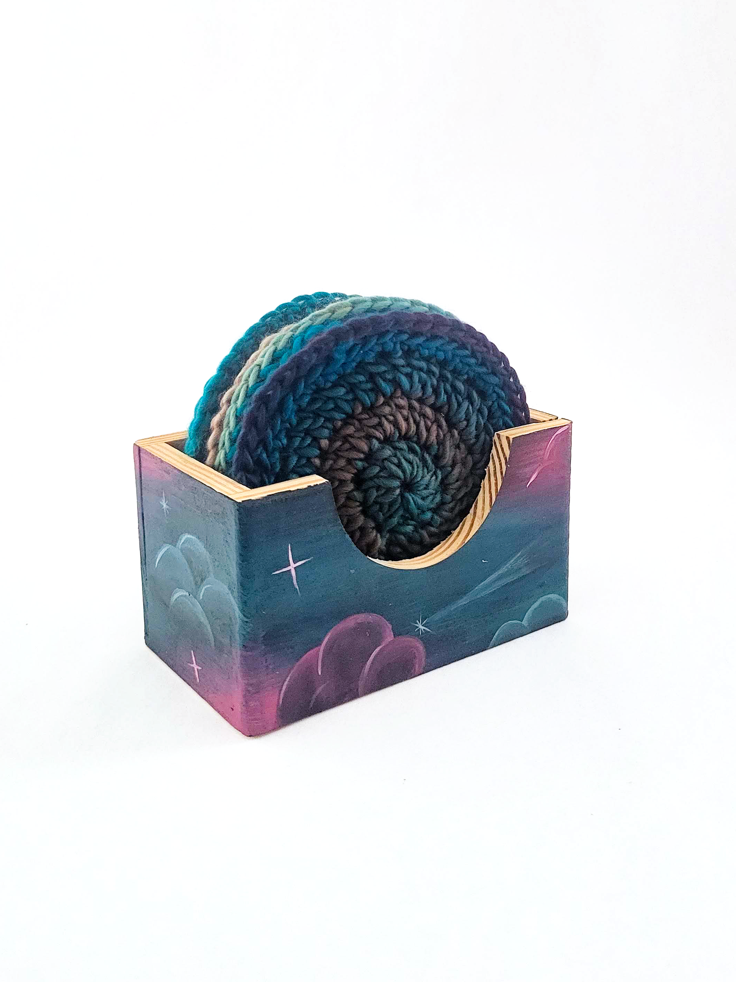 Crocheted Coasters with Box (Set of 4)