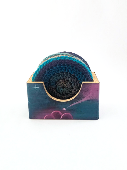 Crocheted Coasters with Box (Set of 4)