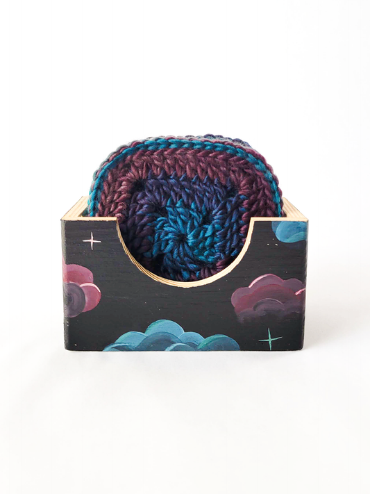 Crocheted Coasters with Box (Set of 4)