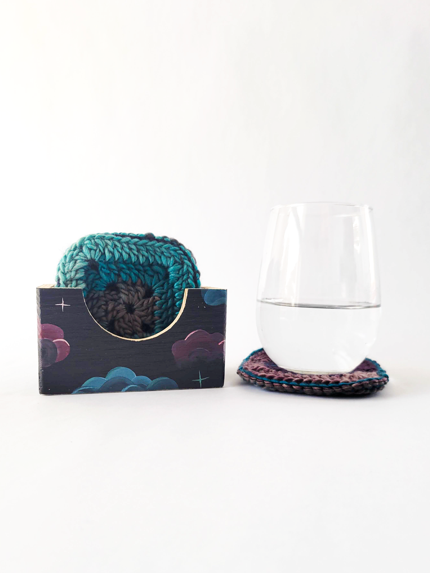 Crocheted Coasters with Box (Set of 4)