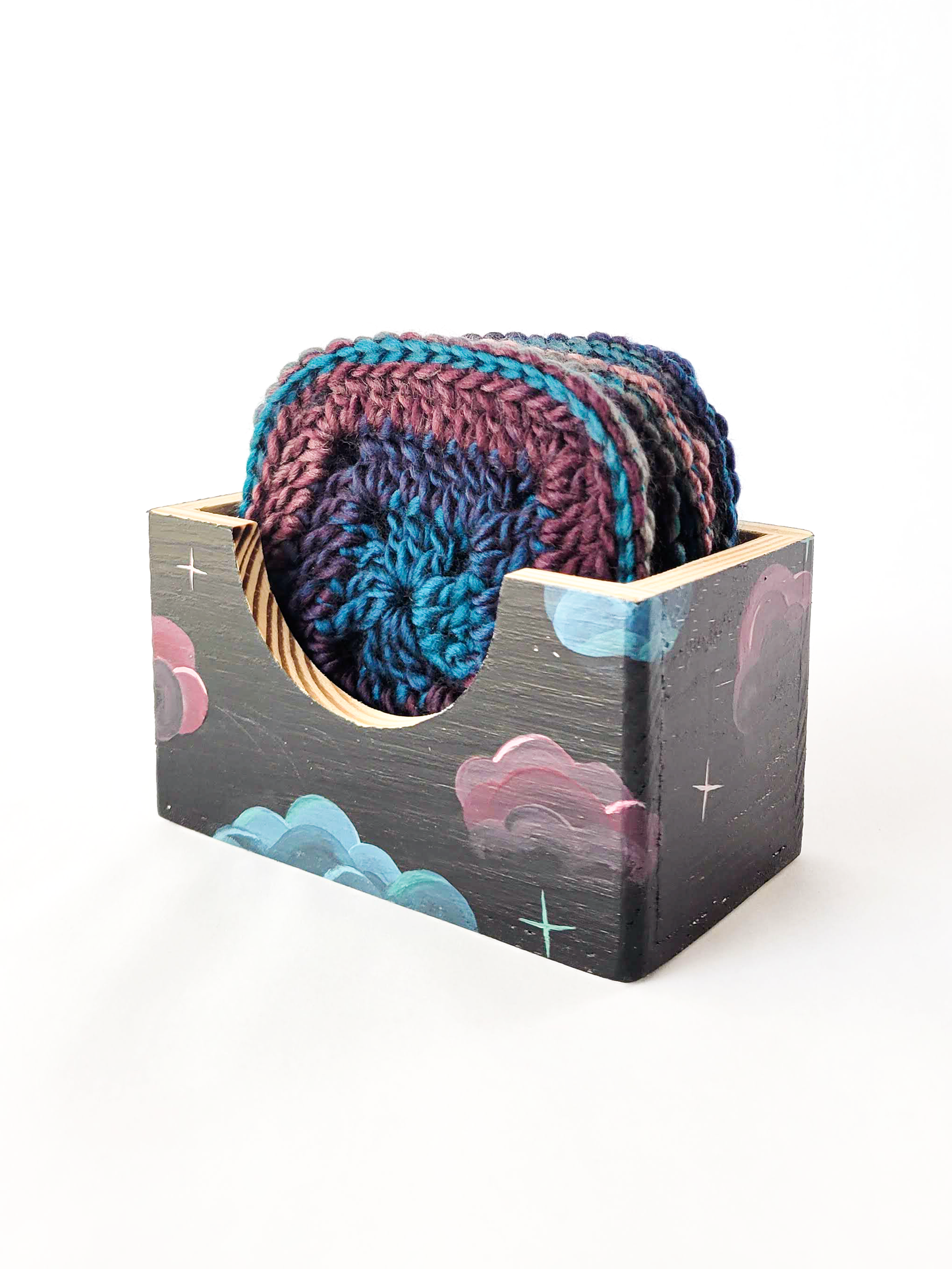 Crocheted Coasters with Box (Set of 4)