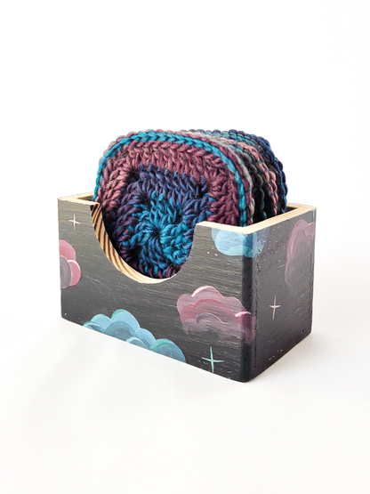 Crocheted Coasters with Box (Set of 4)