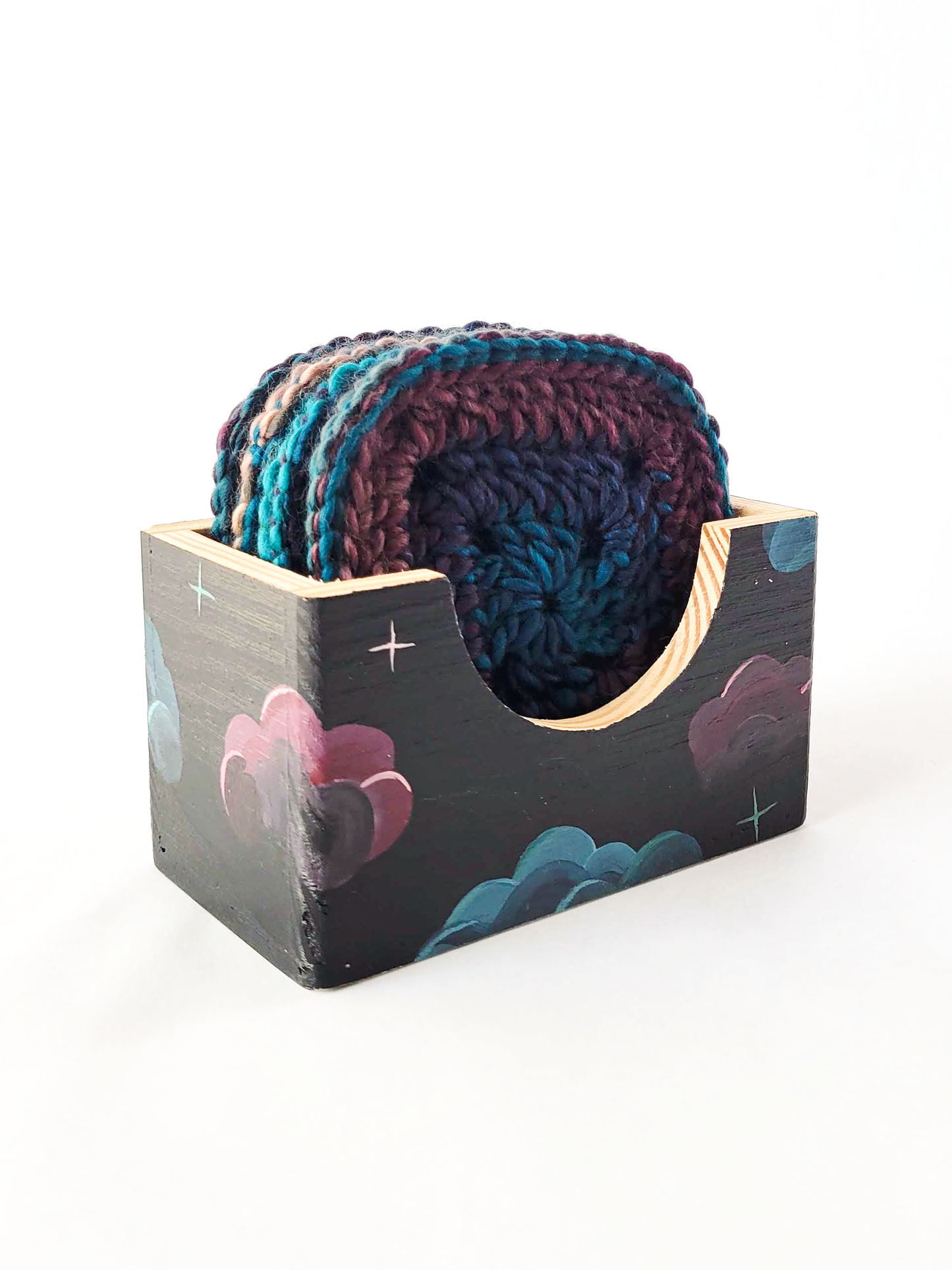 Crocheted Coasters with Box (Set of 4)