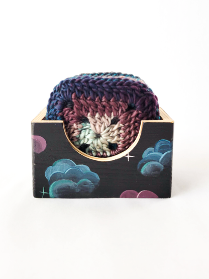 Crocheted Coasters with Box (Set of 4)