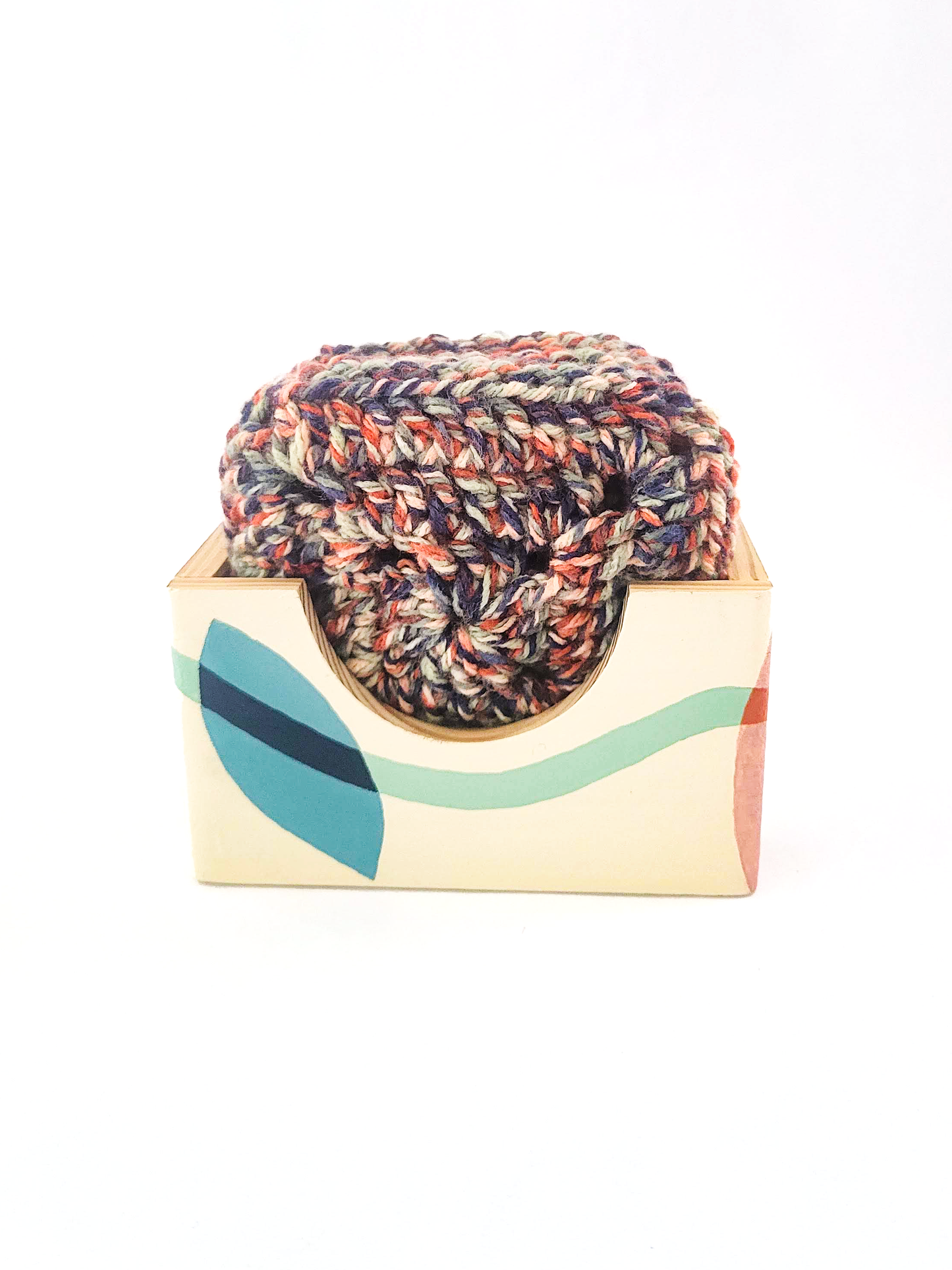 Crocheted Coasters with Box (Set of 4)