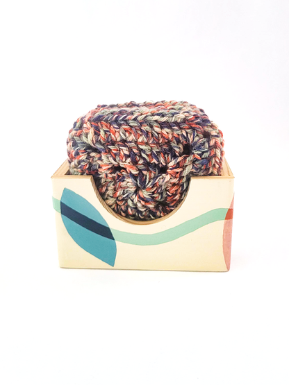Crocheted Coasters with Box (Set of 4)