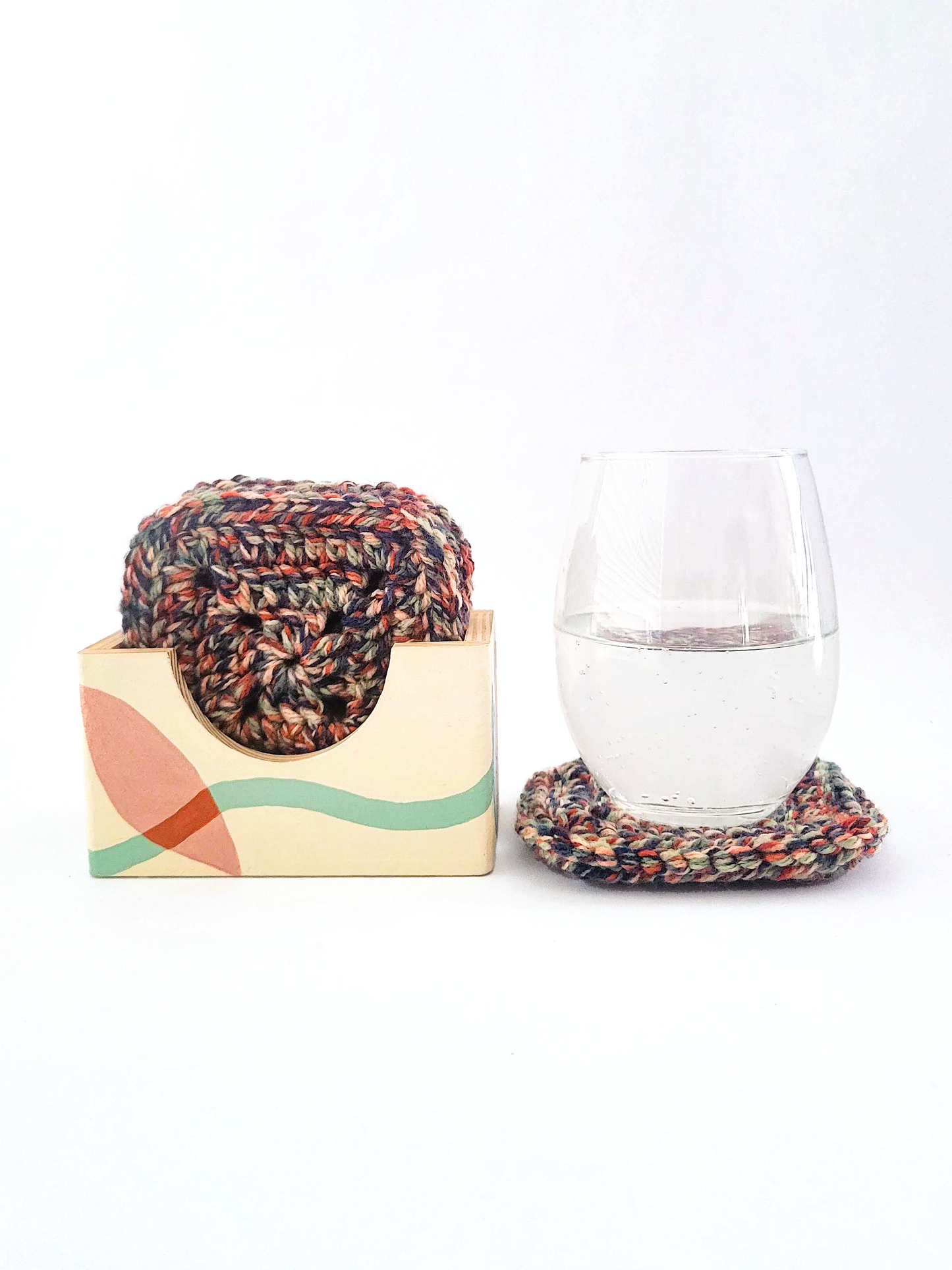 Crocheted Coasters with Box (Set of 4)
