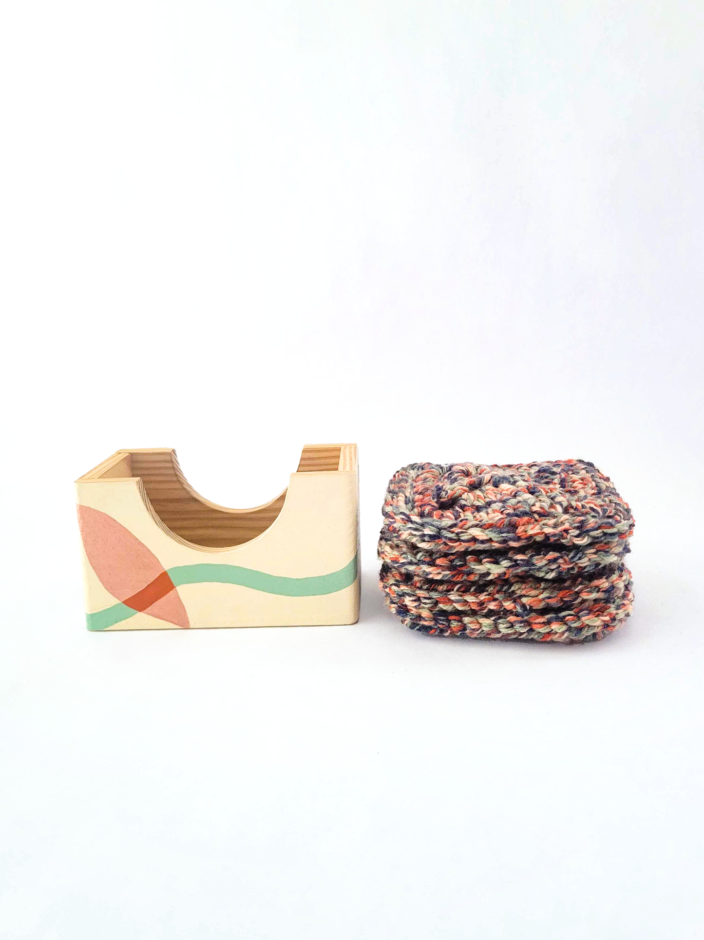 Crocheted Coasters with Box (Set of 4)
