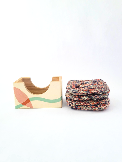 Crocheted Coasters with Box (Set of 4)
