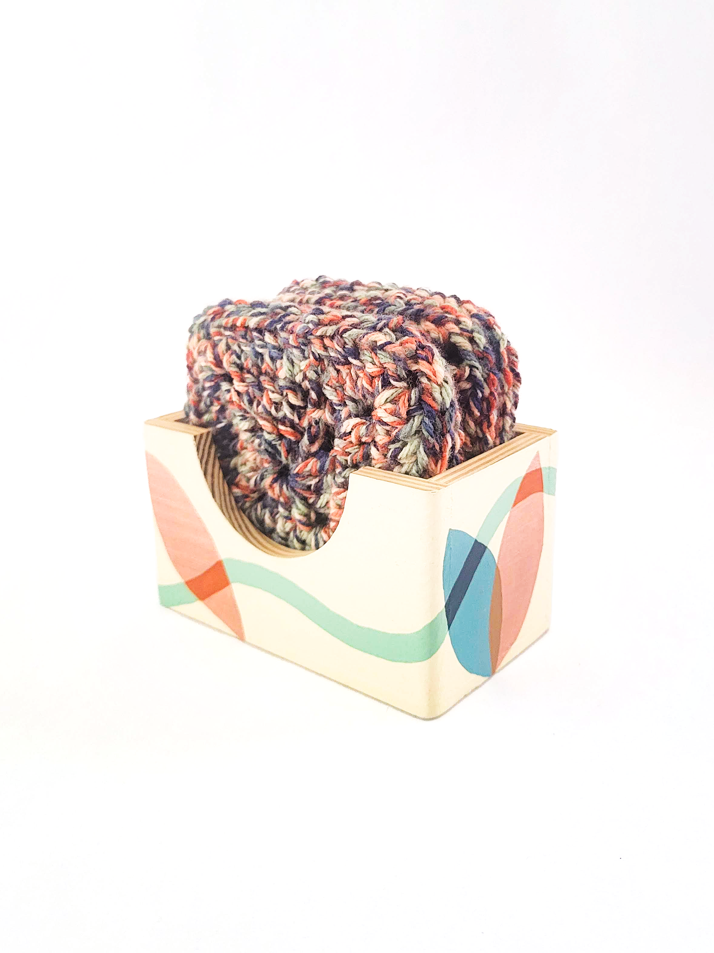 Crocheted Coasters with Box (Set of 4)