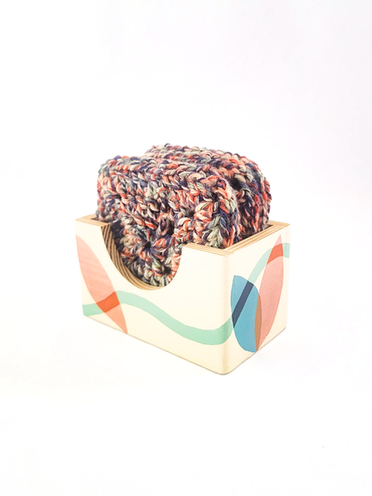 Crocheted Coasters with Box (Set of 4)