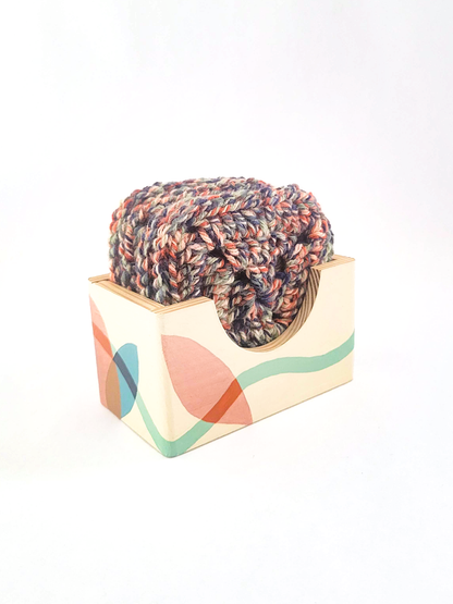 Crocheted Coasters with Box (Set of 4)